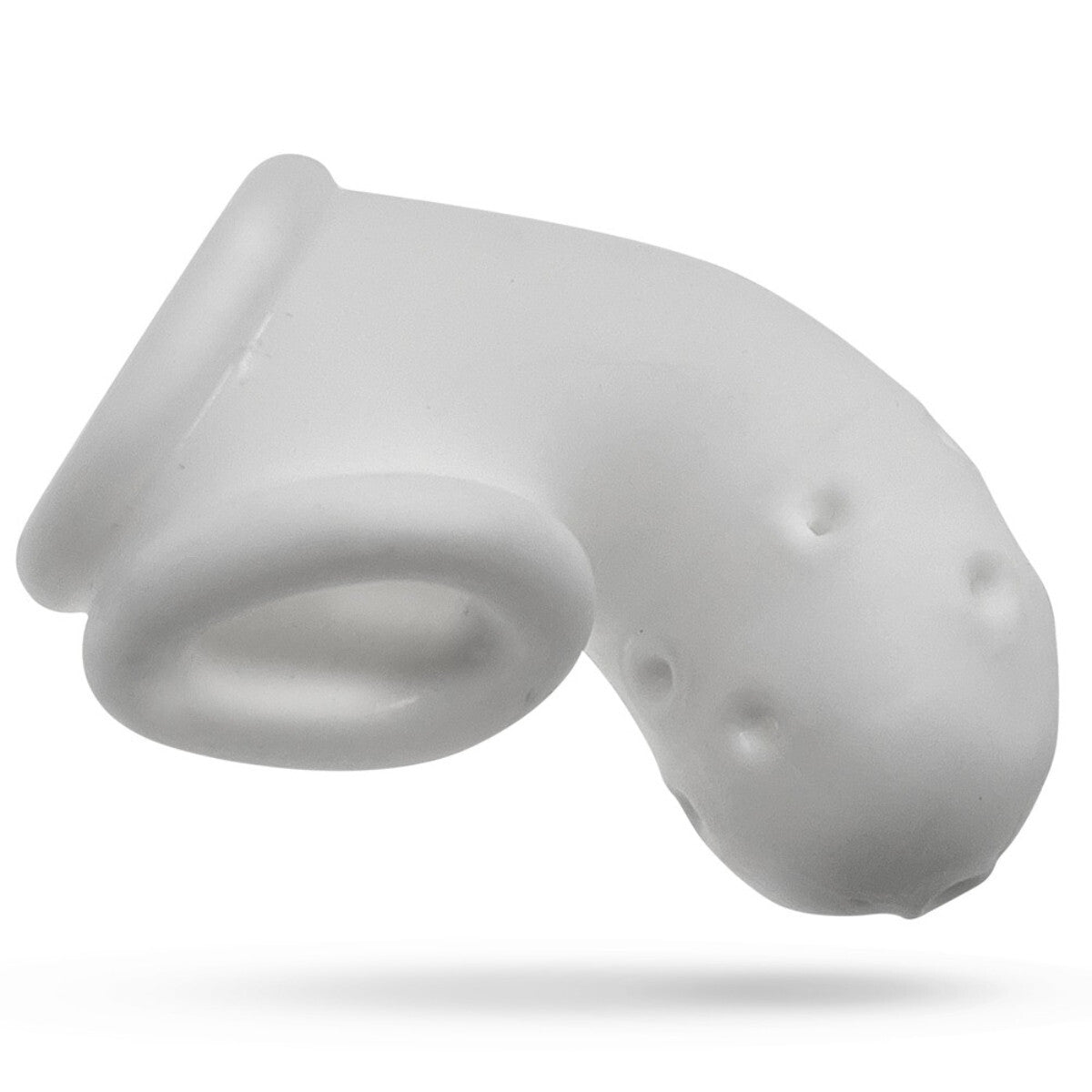 White silicone sleeve on a white background