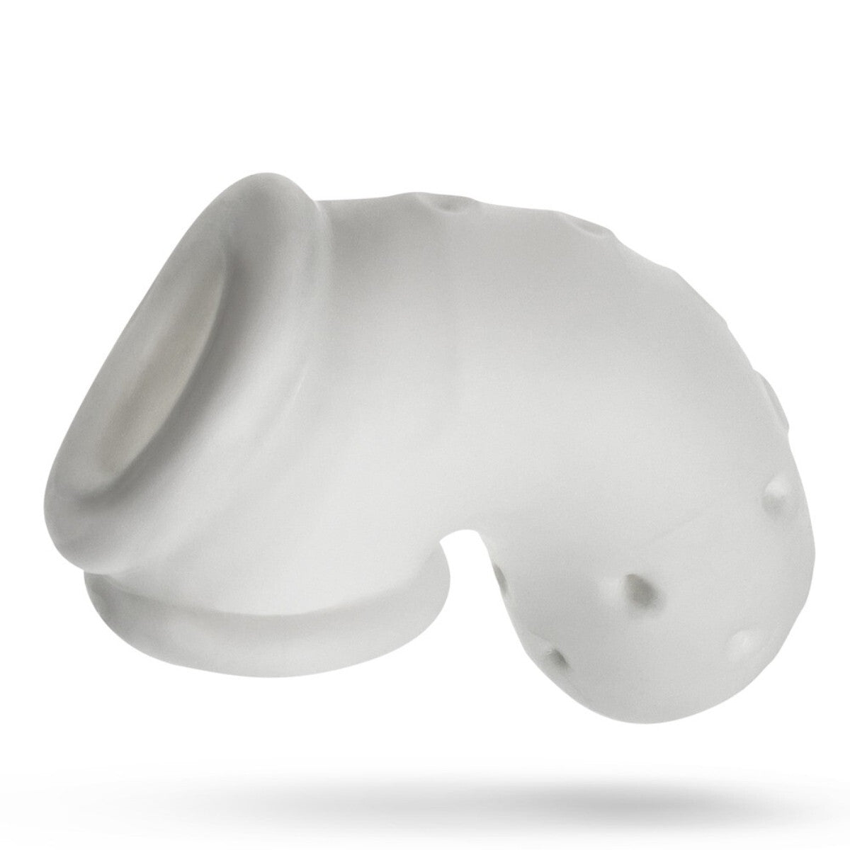 White silicone sleeve on a white background