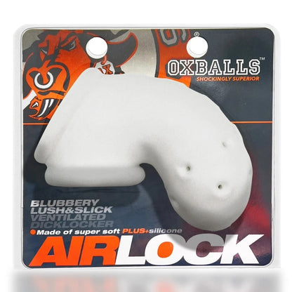 White silicone product on a branded packaging with 'OXBALLS' logo
