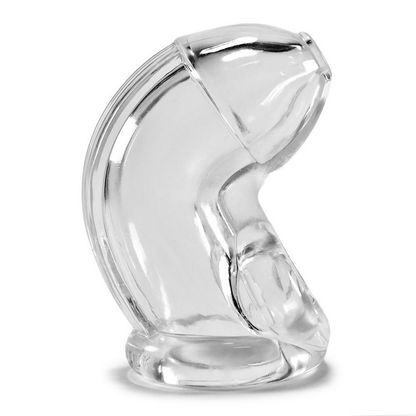 Oxballs Cock Lock Clear Male Chastity Device Orgasm Denial Penis Cage on a white background