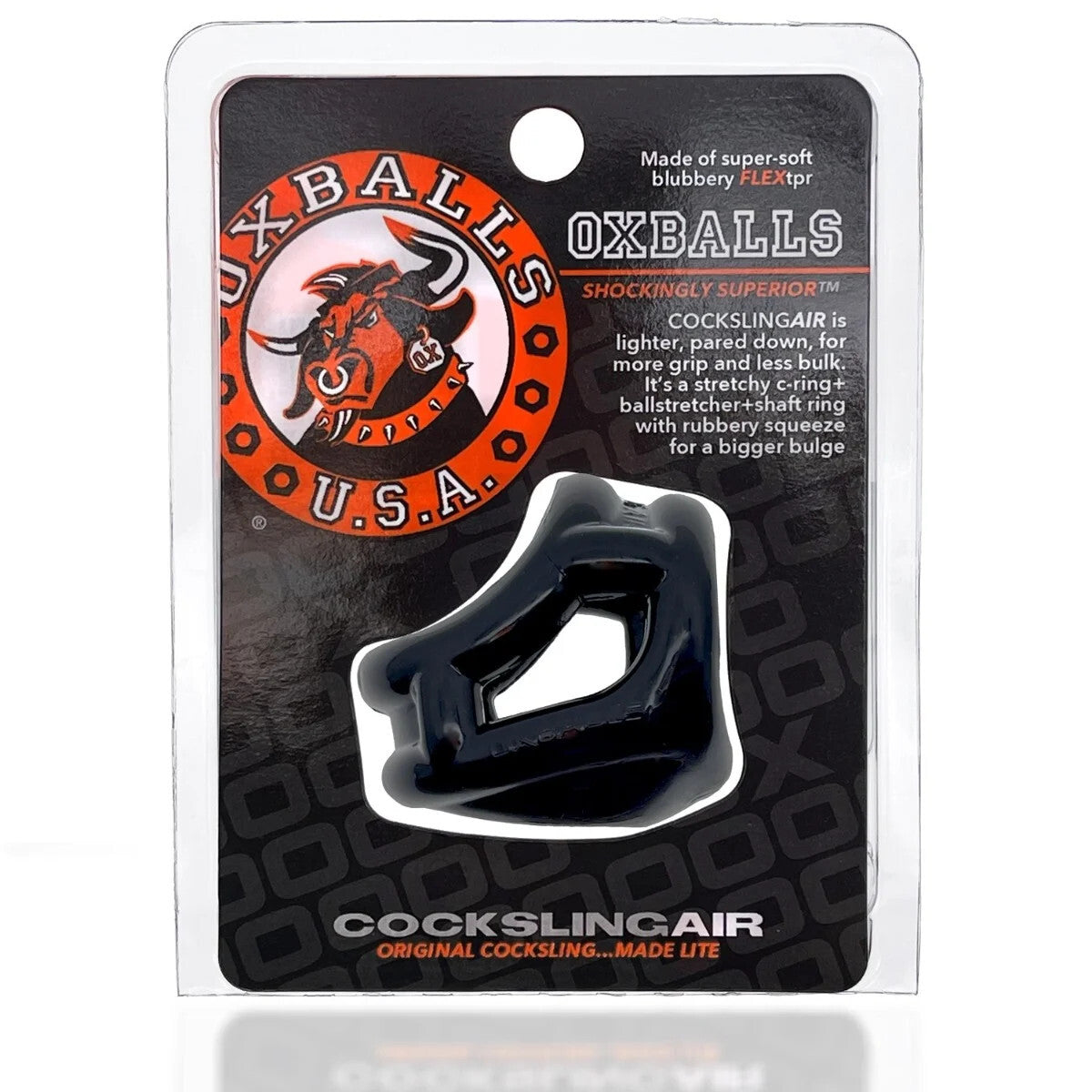 OxBalls cock sling Air product packaging on a white background