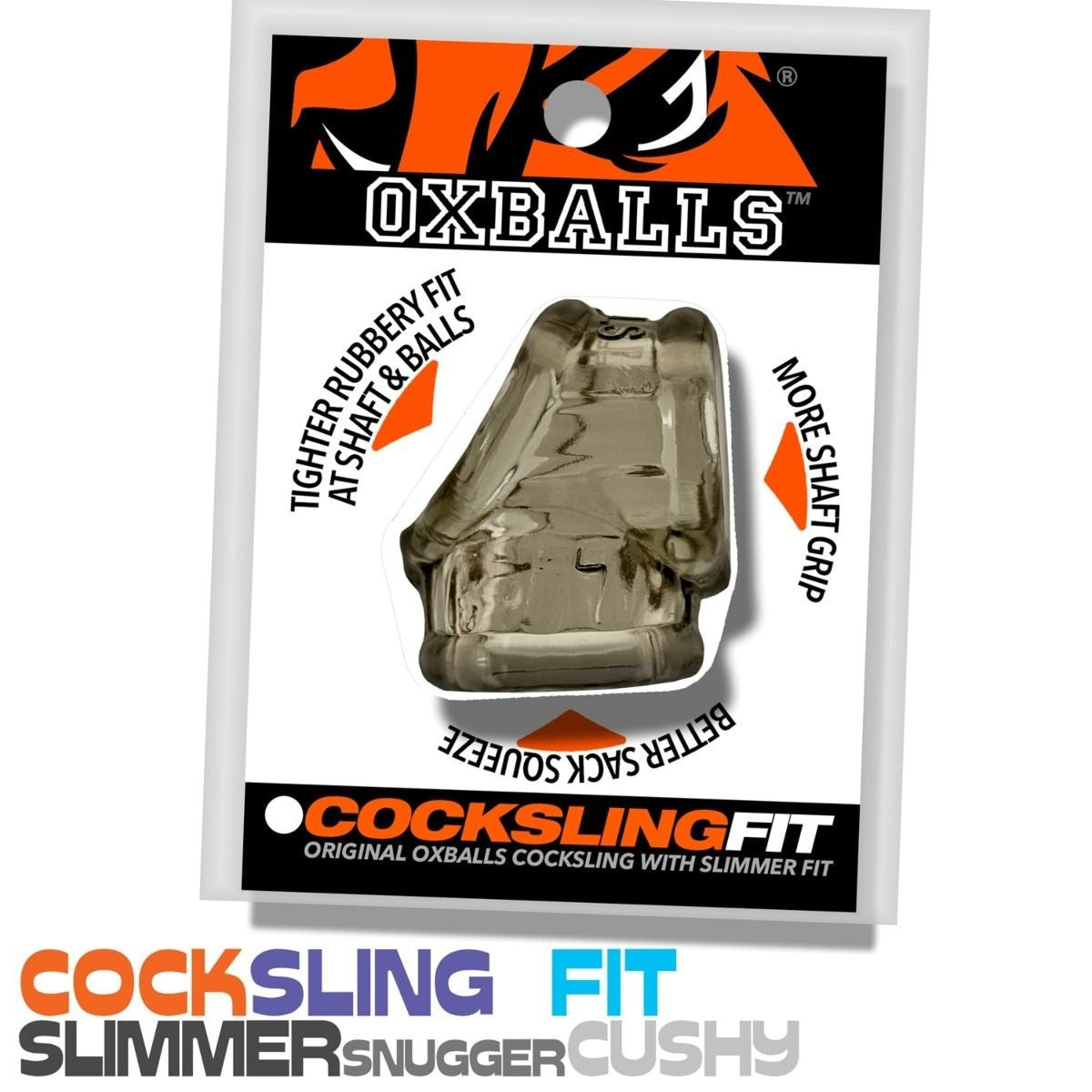 Oxballs cocksling Fit product packaging on a white background