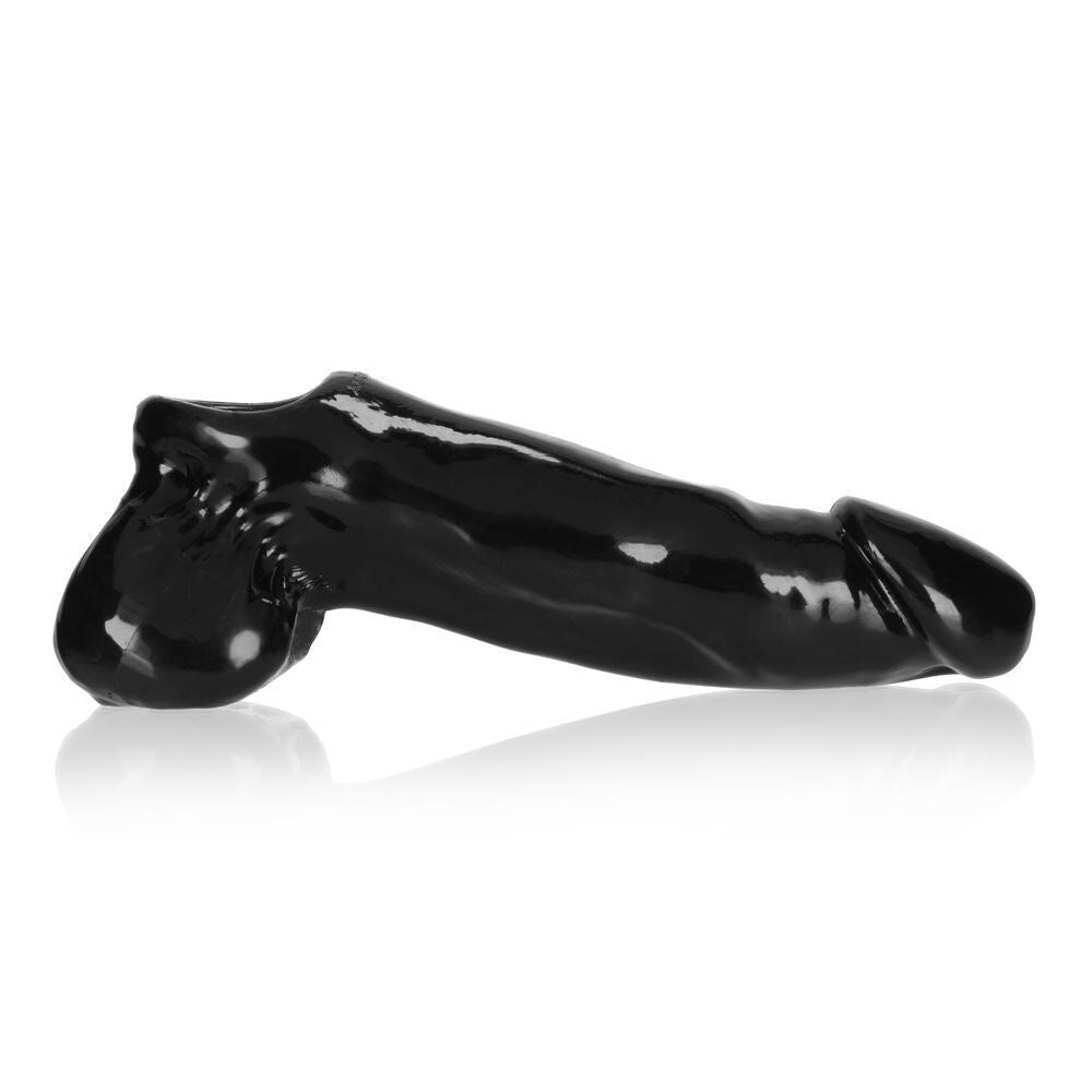 Oxballs Daddy Cocksheath Black Penis Extender Hollow Sleeve Cock Ring Extension