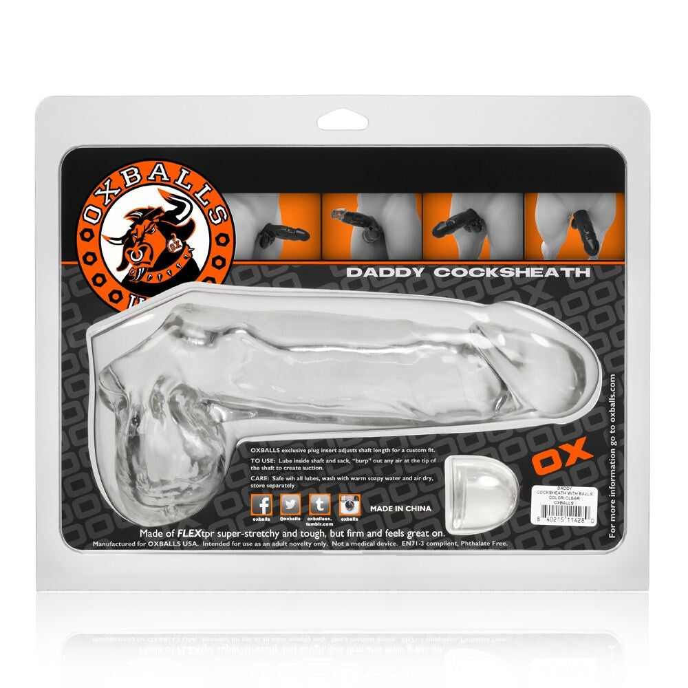 Packaged product with 'OX Balls' branding on a white background