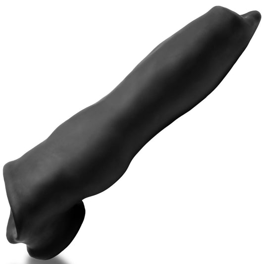 Oxballs Fido Velvet Smooth Beast Cocksheath Penis Extender Hollow Cock Sleeve