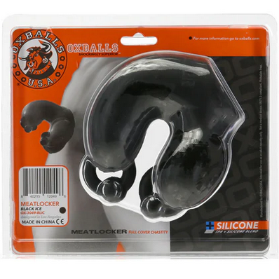 Oxballs Meatlocker Male Chastity Cocksheath Silicone Hollow Penis Sleeve Packer