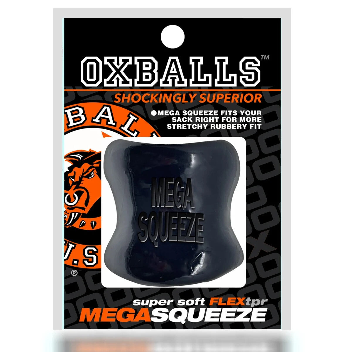 Oxballs Mega Squeeze product packaging on a white background