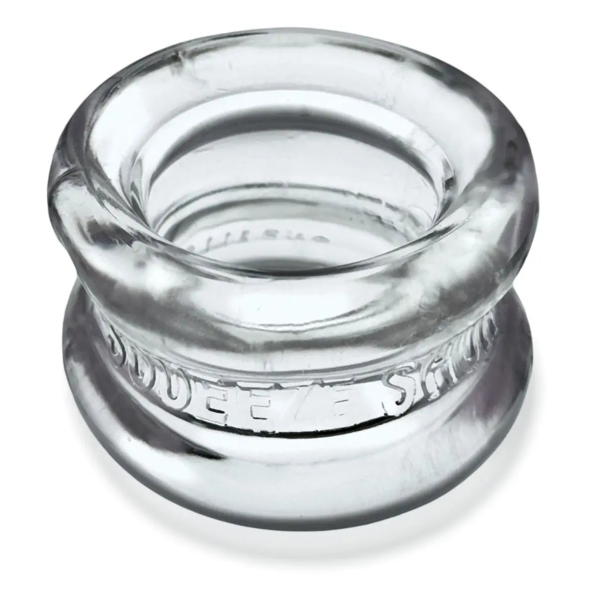 Oxballs Squeeze Short Ballstretcher Cock Ring Testicle Stretcher Bondage BDSM Clear