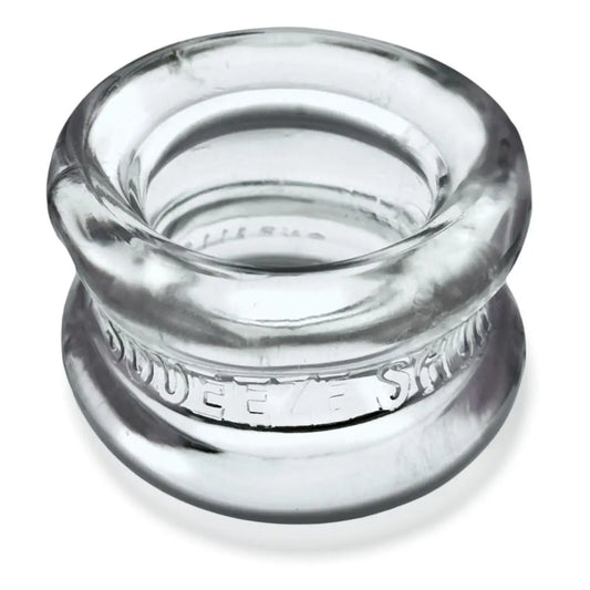 Oxballs Squeeze Short Ballstretcher Cock Ring Testicle Stretcher Bondage BDSM Clear