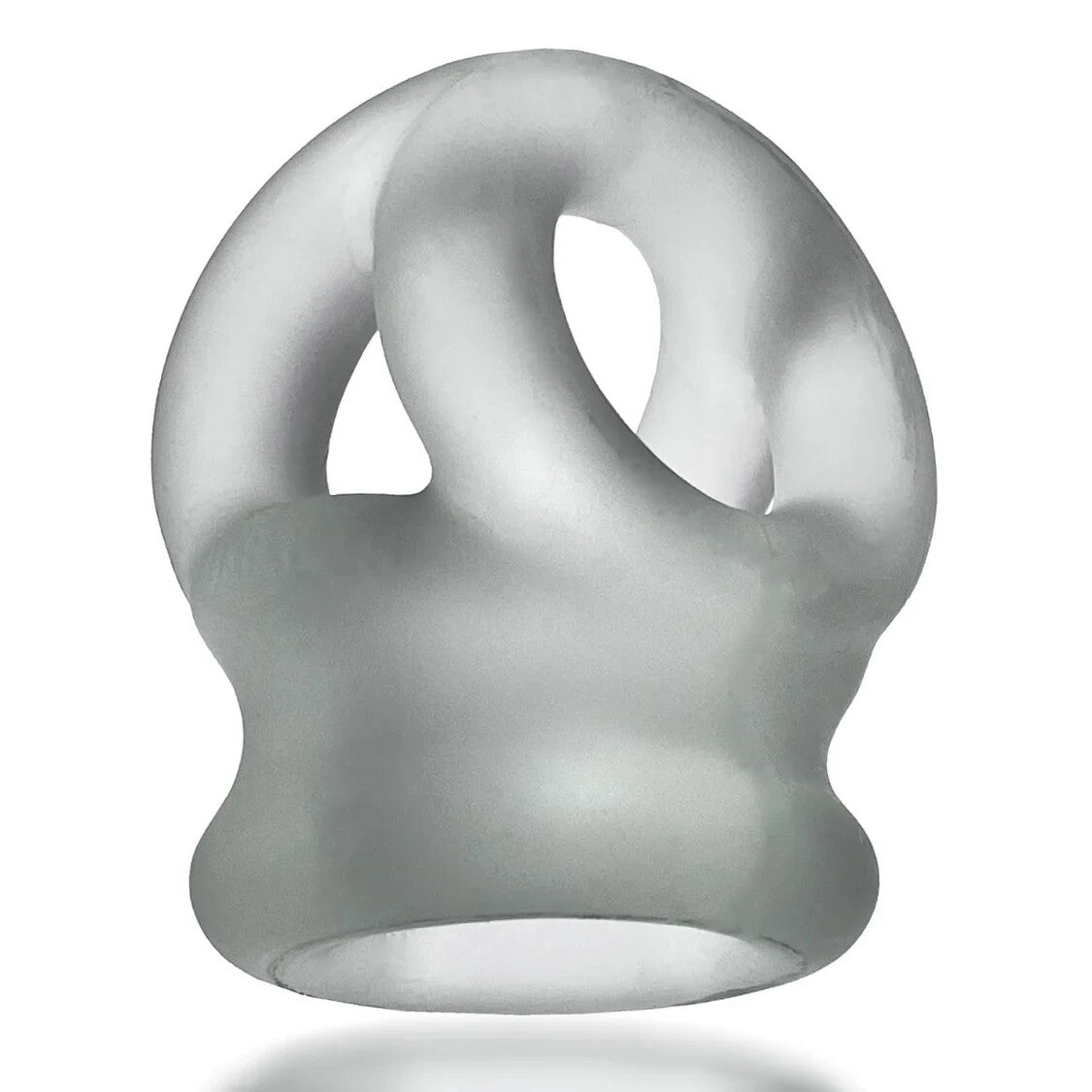 Oxballs Tri-Squeeze 3 Ring Ballstretcher Silicone Cocksling Penis Cock Ring Clear