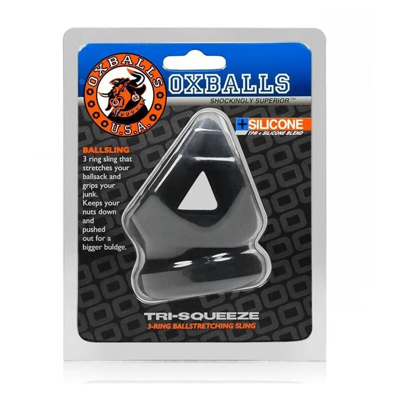 OxBalls Tri-Squeeze product packaging on a white background