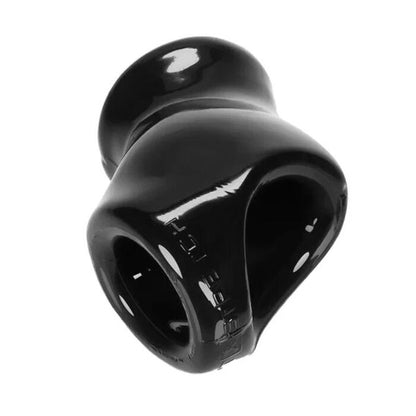 Oxballs Unit X Stretch Cocksling FlexTPR Penis Cock Ring Ball Divider Black