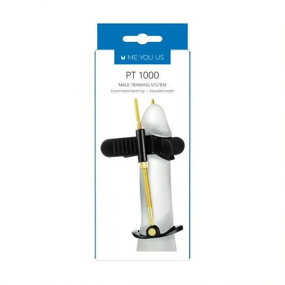 Male training system packaging with visible branding on a white background
