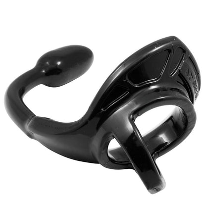 Perfect Fit Armour Tug Lock Anal Butt Plug Cock Ring Silicone Prostate Massager