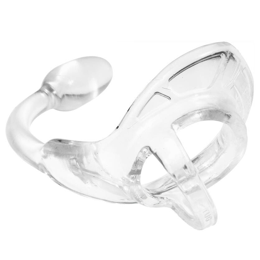 Perfect Fit Armour Tug Lock Anal Butt Plug Cock Ring Silicone Prostate Massager