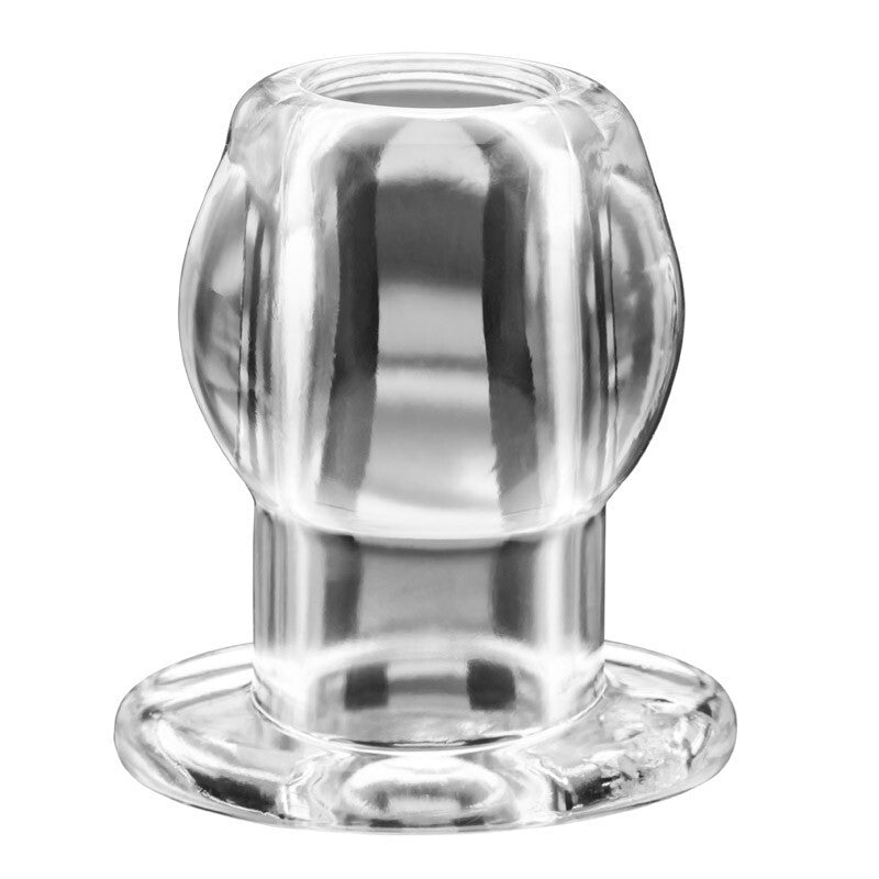 Perfect Fit Tunnel Hollow Anal Butt Plug Dilator Clear Silicone Bondage Fetish