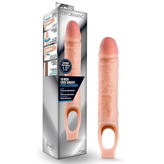 Penis extender with packaging on a white background