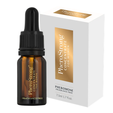 Pheromone concentrate bottle and packaging on a white background