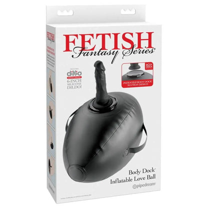 Package of Fetish Fantasy Series inflatable love ball with black inflatable ball on a white background