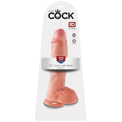 Sexual product packaging with 'King Cock' branding on a white background