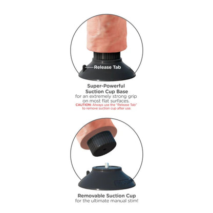 Product with a super-powerful suction cup base and removable suction cup on a white background.