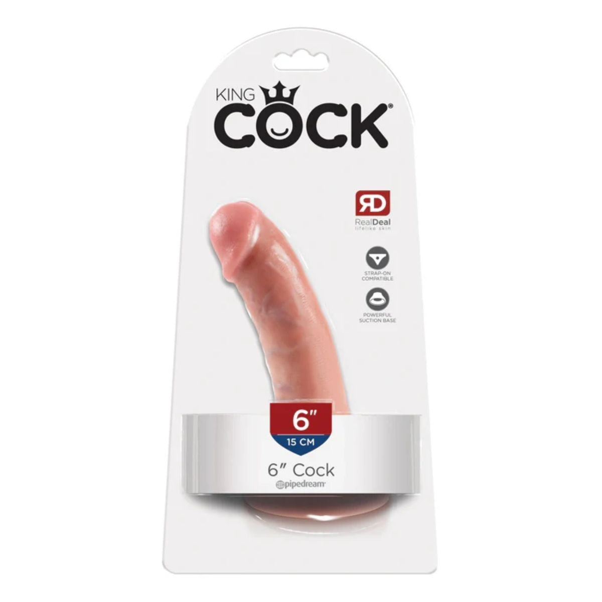 Packaged '6" Cock' product by King Cock on a white background