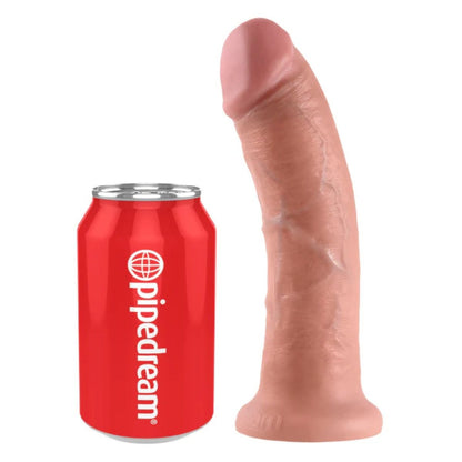 Pipedream King Cock 8 Inch Realistic Veiny Thick Suction Cup Dildo Dong Light