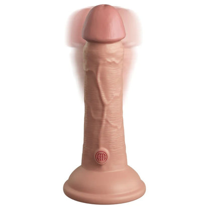 Pipedream King Cock Elite Vibrating 6 Inch Realistic Dual Density Silicone Dildo