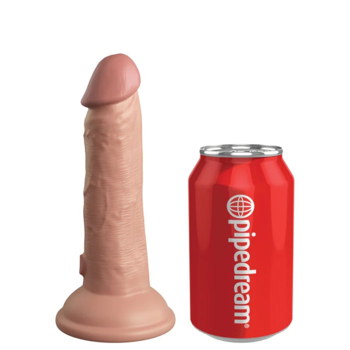 Pipedream King Cock Elite Vibrating 6 Inch Realistic Dual Density Silicone Dildo