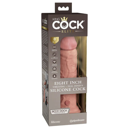 Silicone King Cock with packaging on a white background
