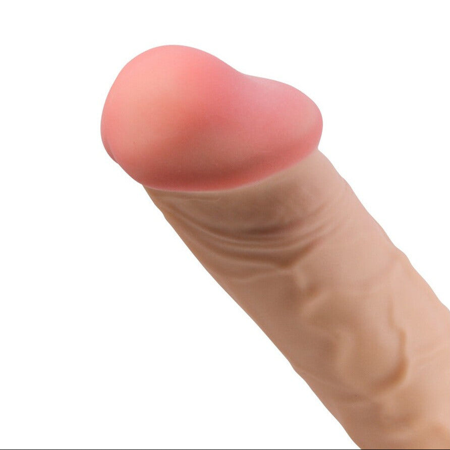Pretty Love Lisle Sliding Skin 8 Inch Realistic Suction Cup Dildo on a white background