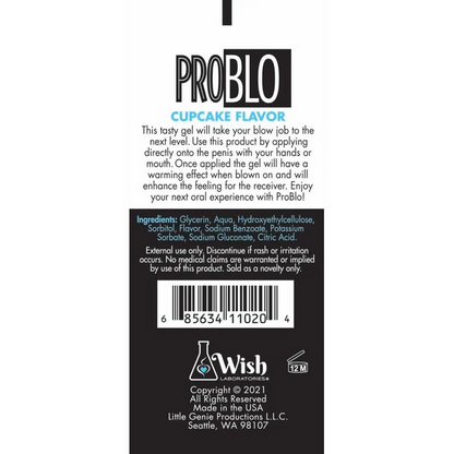 Back label of a product with text and branding on a white background