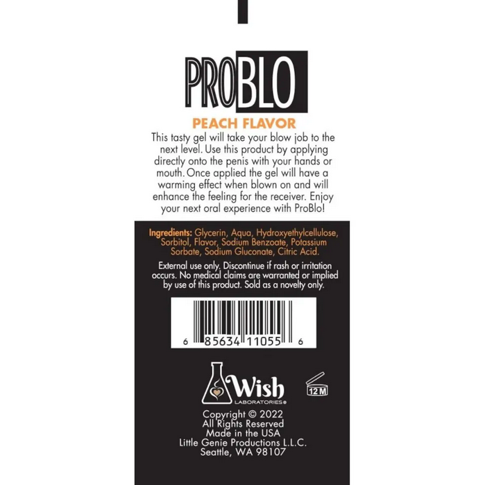 Back label of a product with text and branding on a white background