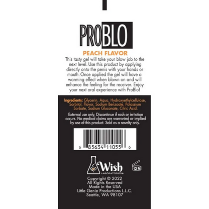 Back label of a product with text and branding on a white background