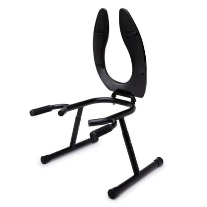 Black metal rimming toilet seat on a white background