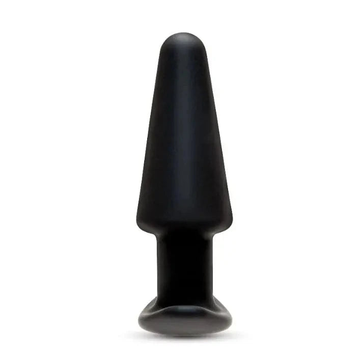 Black butt plug on a white background