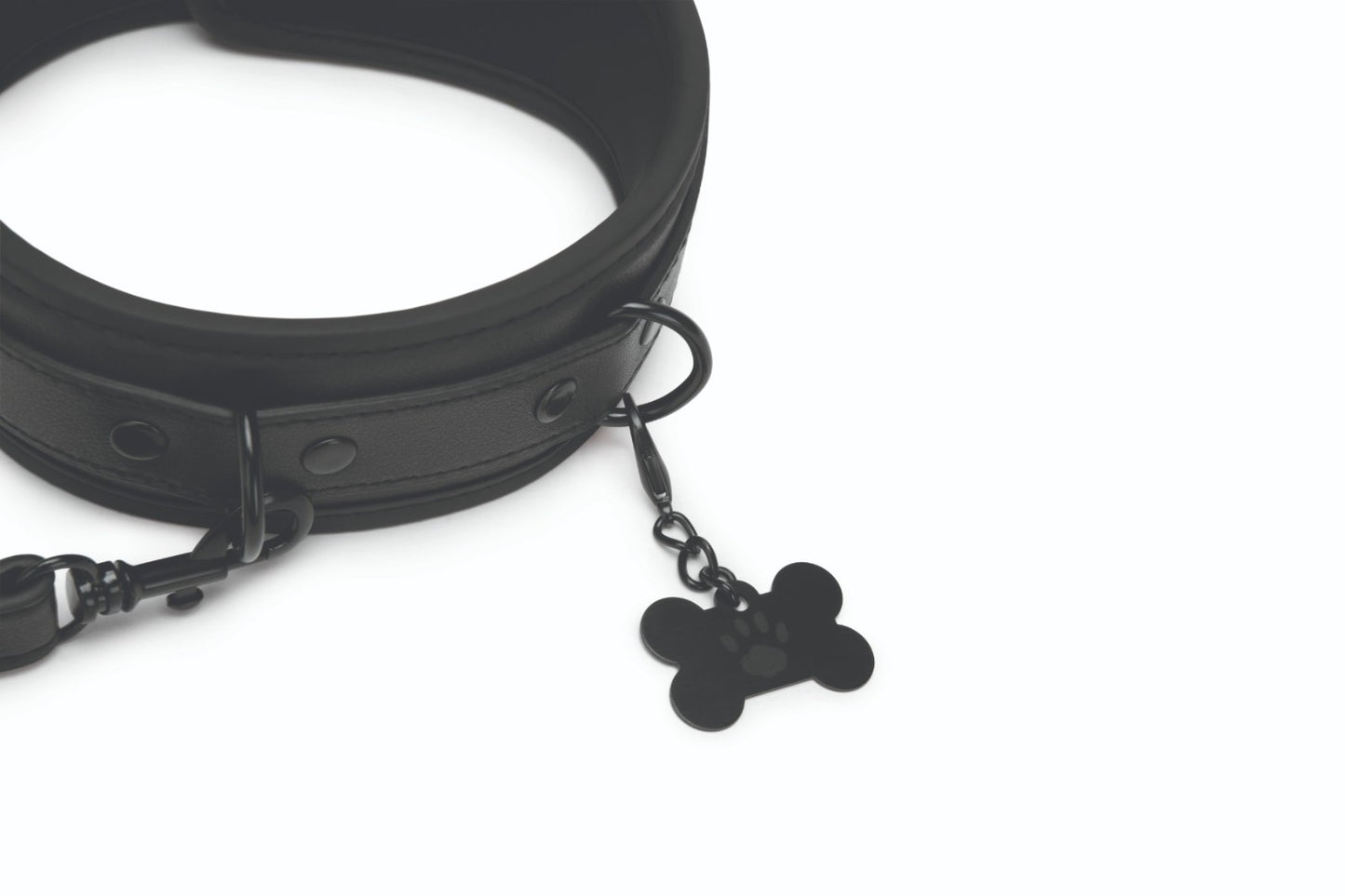 Prowler RED Collar & Leash BDSM Fetish Puppy Pet Play Faux Leather Adjustable