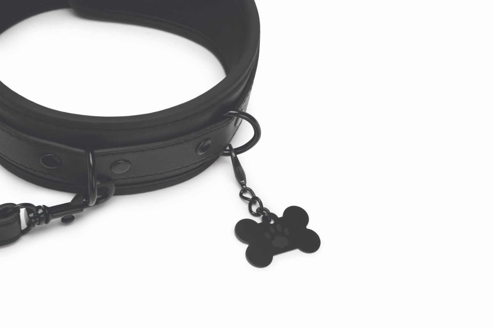 Prowler RED Collar & Leash BDSM Fetish Puppy Pet Play Faux Leather Adjustable