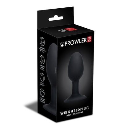 Black packaging of a weighted plug with 'Prowler' branding on a white background