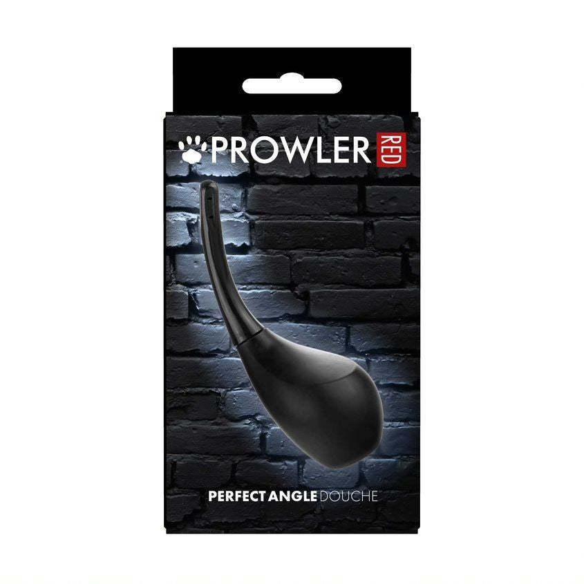 Prowler Red Perfect Angle Douche packaging with a black background