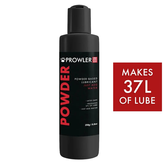 Prowler RED Powder Lube Slick Latex Condom Safe Water Based Lubricant makes 37L