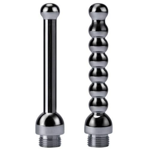 Prowler RED Shower Head Douche Anal Enema 2 Pack Nozzles Aluminium Cleaning Kit