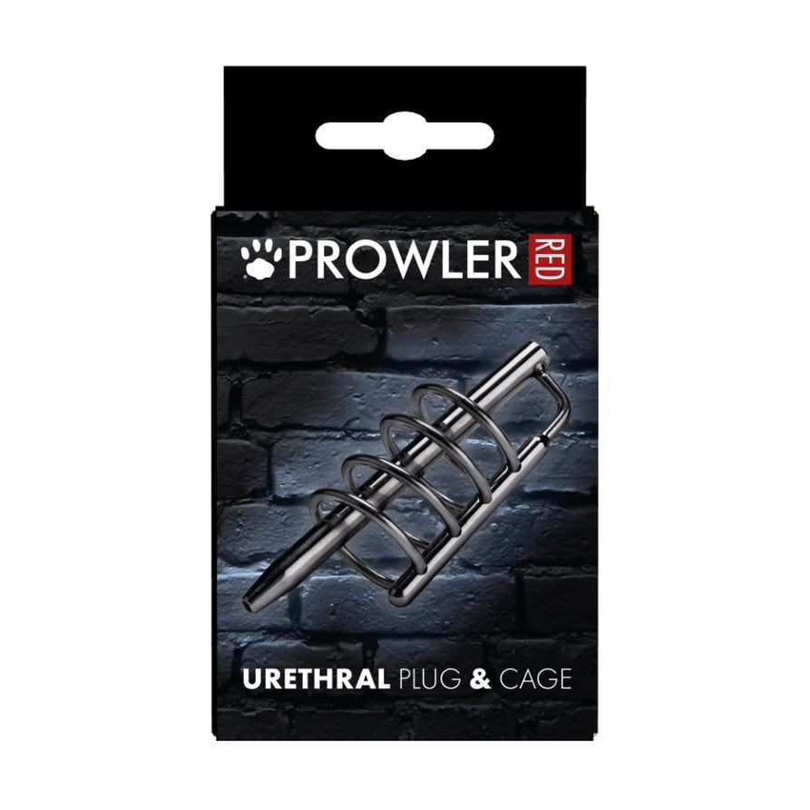 Prowler urethral plug & cage packaging on a white background