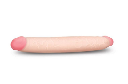 Prowler RED Ultra Cock Double Ender 12 Inch Veined Dildo Dong Realistic Couples