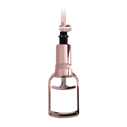 Pumped Clitoral & Nipple Pump Set Transparent Rose Gold Vacuum Suction Device
