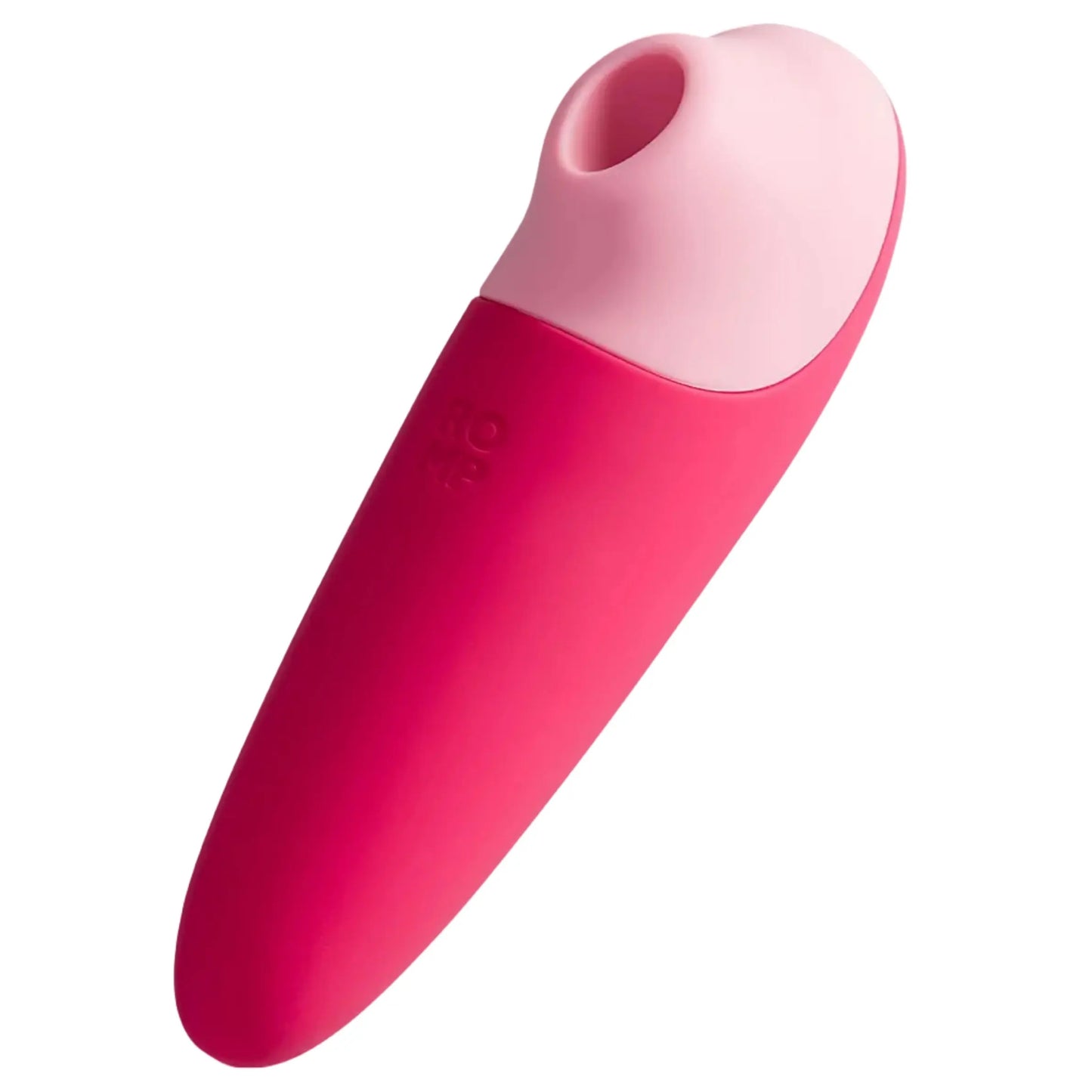 ROMP Shine X Silicone Clitoral Stimulator Pleasure Air Pulse Vibrator Pink on a white background