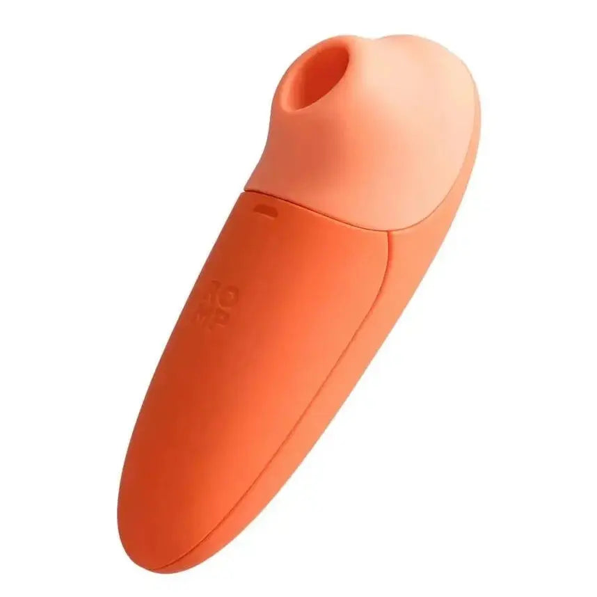 ROMP Switch X Silicone Clitoral Stimulator Pleasure Air Pulse Vibrator Orange on a white background