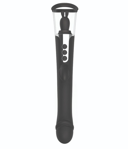 Rabbit Company 3 Way Pussy Pump Licking Vibrator Clit G-Spot Silicone Massager