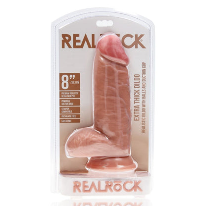 Real Rock 8-inch dildo packaging on a white background