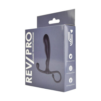 Box packaging of a product with 'REV/PRO' branding on a white background